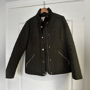 Quilted Jacket Olive Green Khaki M